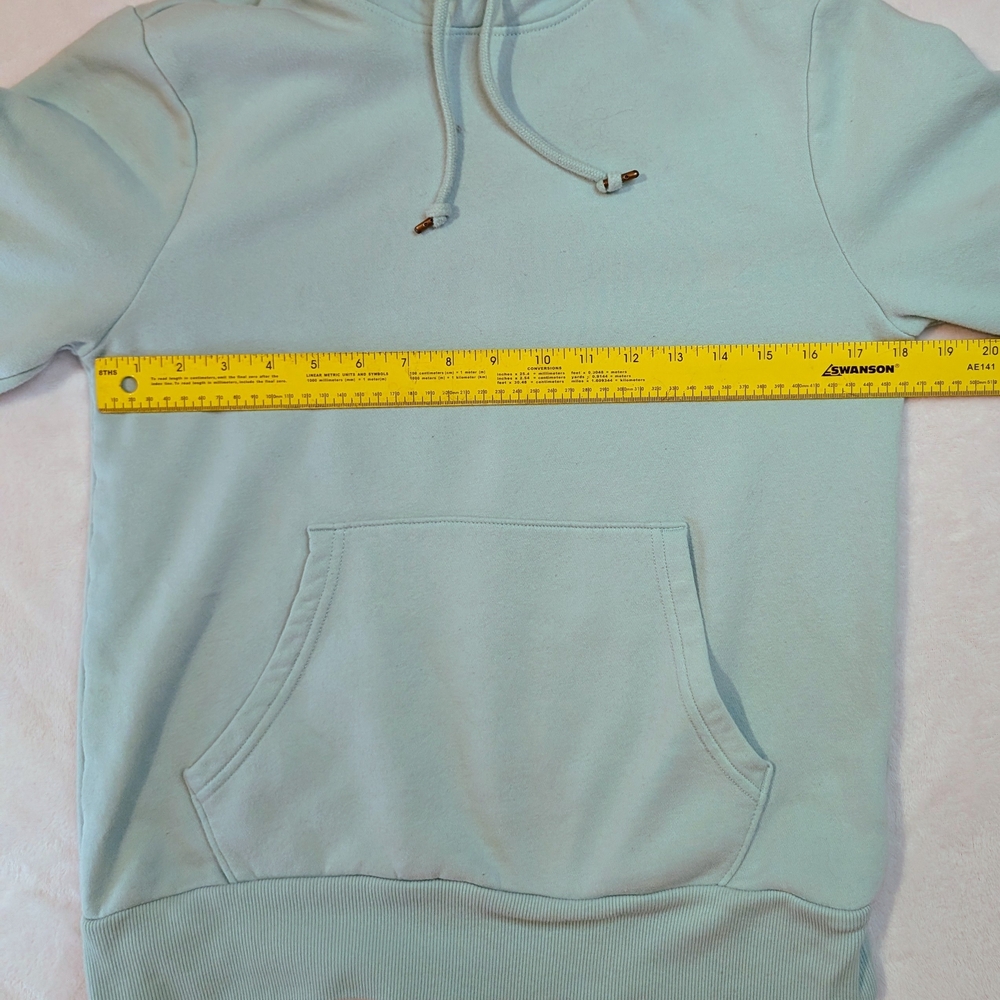 Old Navy Unisex Soft Blue Hoodie - Picture 3 of 11